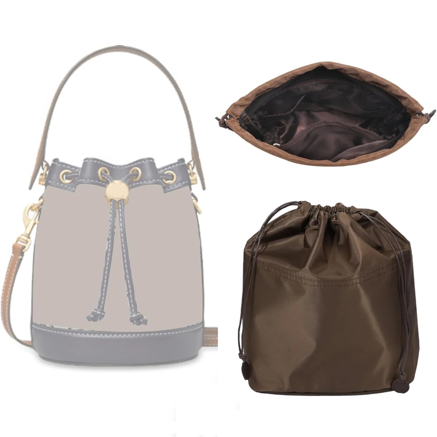 Nylon Purse Organizer Insert for Tory Bucket Burch Bag Durable Inner Liner Storage Bag Handmade Drawstring Bag
Nylon Purse Organizer Insert for Tory Bucket Burch Bag Durable Inner Liner Storage Bag Handmade Drawstring Bag
