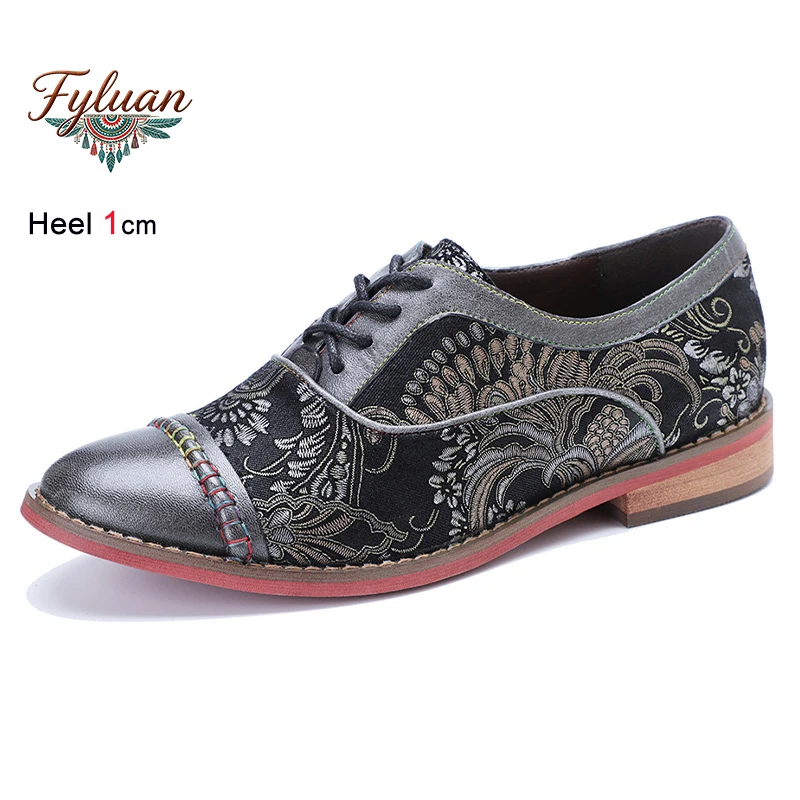 Spring Autumn Black Nationality Print Women's Shoes Round Toe Shallow Mouth Flats Thick Heel Lace Up Ladies Pumps Bohemian Shoes
Spring Autumn Black Nationality Print Women's Shoes Round Toe Shallow Mouth Flats Thick Heel Lace Up Ladies Pumps Bohemian Shoes
