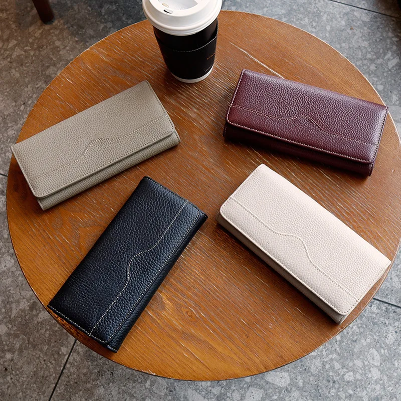 2026 Genuine Leather Ladies' Long Wallet, Top Layer Cowhide, Large Capacity, Multi-slot Wallet, Clutch
2026 Genuine Leather Ladies' Long Wallet, Top Layer Cowhide, Large Capacity, Multi-slot Wallet, Clutch