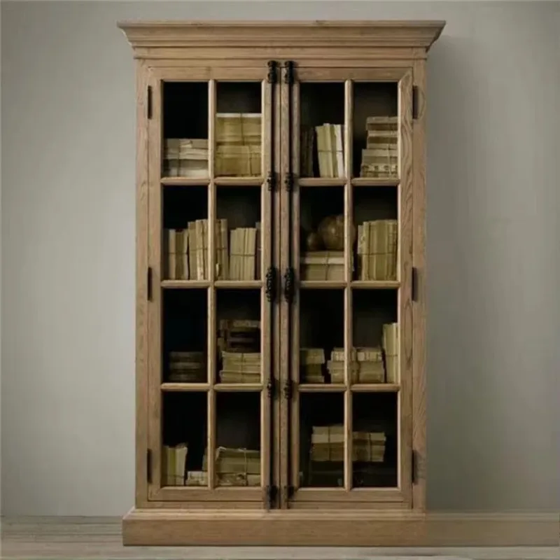 American country fashion creative solid wood bookcase modern high-end red oak bookcase furniture
American country fashion creative solid wood bookcase modern high-end red oak bookcase furniture