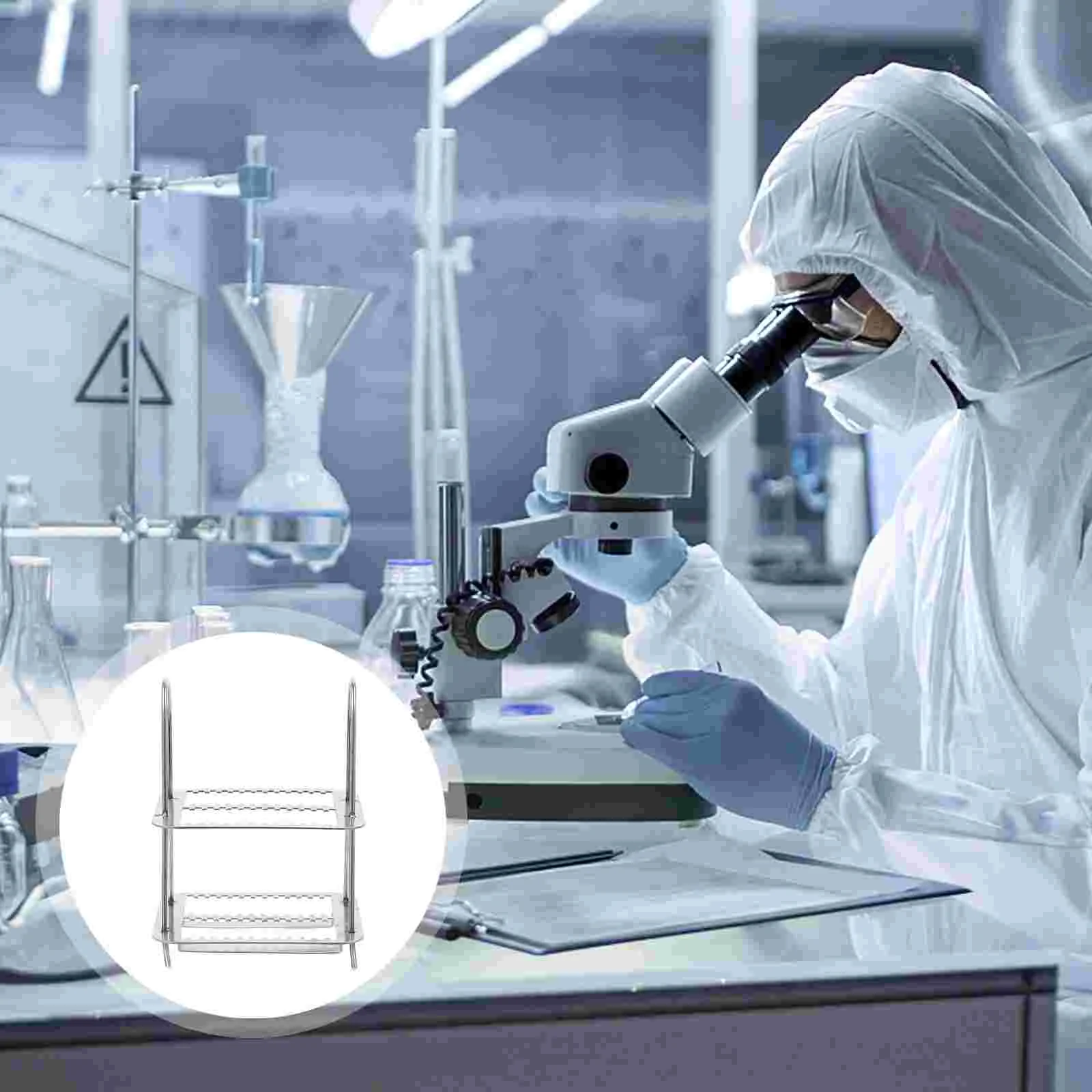 Стойка для окрашивания предметных стекол для микроскопа, держатель, кронштейн, стекло, нержавеющая сталь, 26 позиций
Стойка для окрашивания предметных стекол для микроскопа, держатель, кронштейн, стекло, нержавеющая сталь, 26 позиций