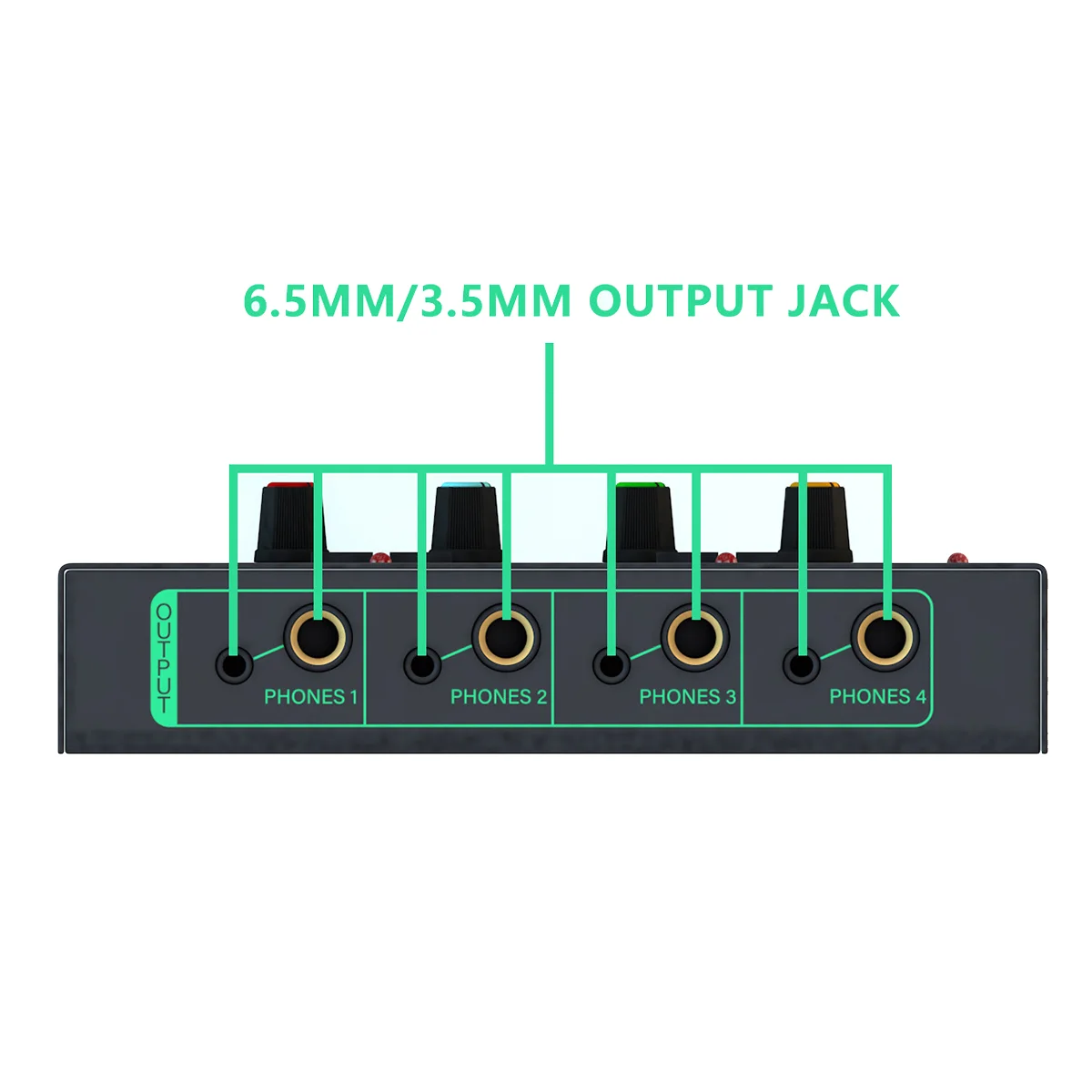 6 Channels Stereo Headphone Amplifier Mini Portable Earphone Splitter Low-Noise Audio Mixer for Recording Studio,Green
6 Channels Stereo Headphone Amplifier Mini Portable Earphone Splitter Low-Noise Audio Mixer for Recording Studio,Green
