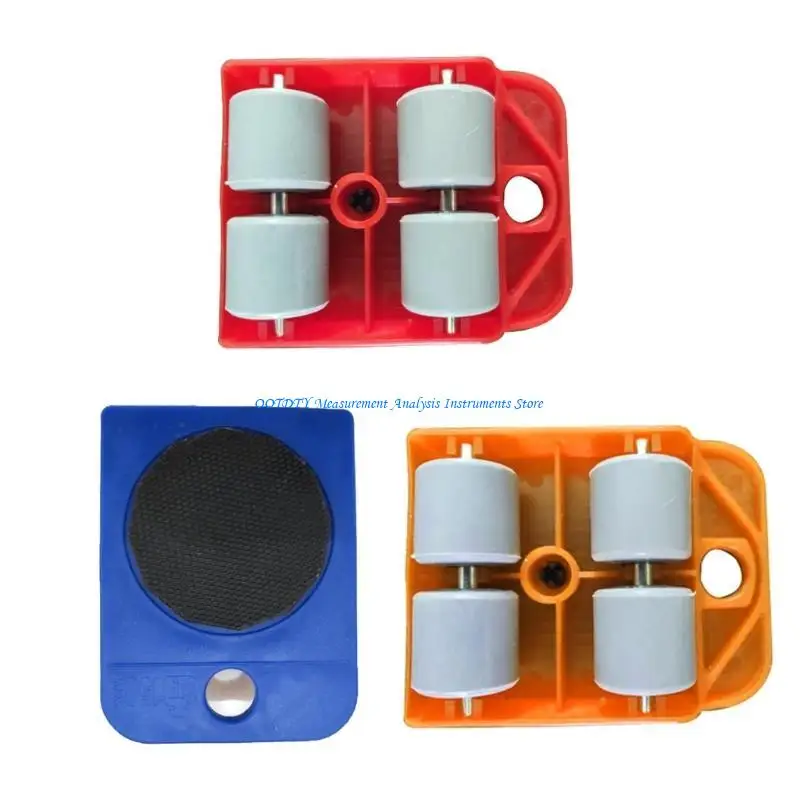 367D Blue /Red /Yellow Convenient Easy To Use Large Furniture Wheel Sliders Furniture Lifter Shifter 360° Rotation