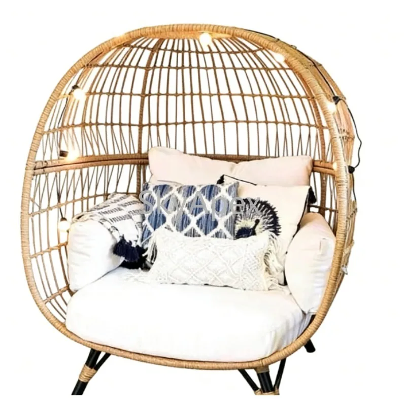 Outdoor Rattan Round Bird's Nest Sofa Lazy Chair Table Set Balcony Courtyard Leisure Homestay Garden Pool Patio Hotel Furniture
Outdoor Rattan Round Bird's Nest Sofa Lazy Chair Table Set Balcony Courtyard Leisure Homestay Garden Pool Patio Hotel Furniture