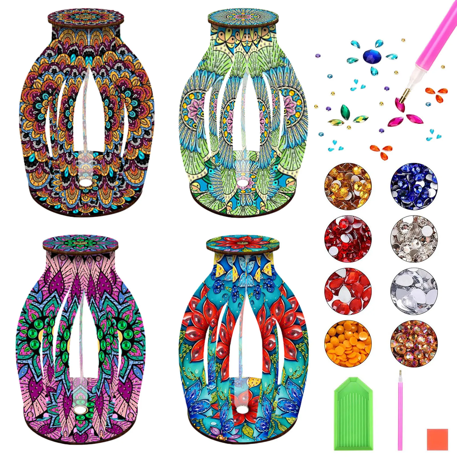 1 Mandala diamond painting set for DIY 3D crystal diamond Mosaic desktop decoration, suitable for office vase decoration
1 Mandala diamond painting set for DIY 3D crystal diamond Mosaic desktop decoration, suitable for office vase decoration