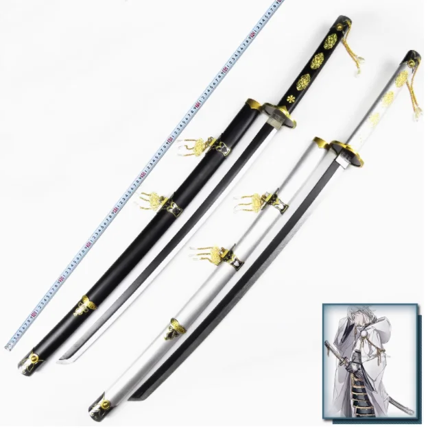 104cm Cosplay Touken Ranbu Online Tsurumaru Kuninaga Katana weapon Wooden Japan Samurai Sword model toy Anime Costume party gift
104cm Cosplay Touken Ranbu Online Tsurumaru Kuninaga Katana weapon Wooden Japan Samurai Sword model toy Anime Costume party gift