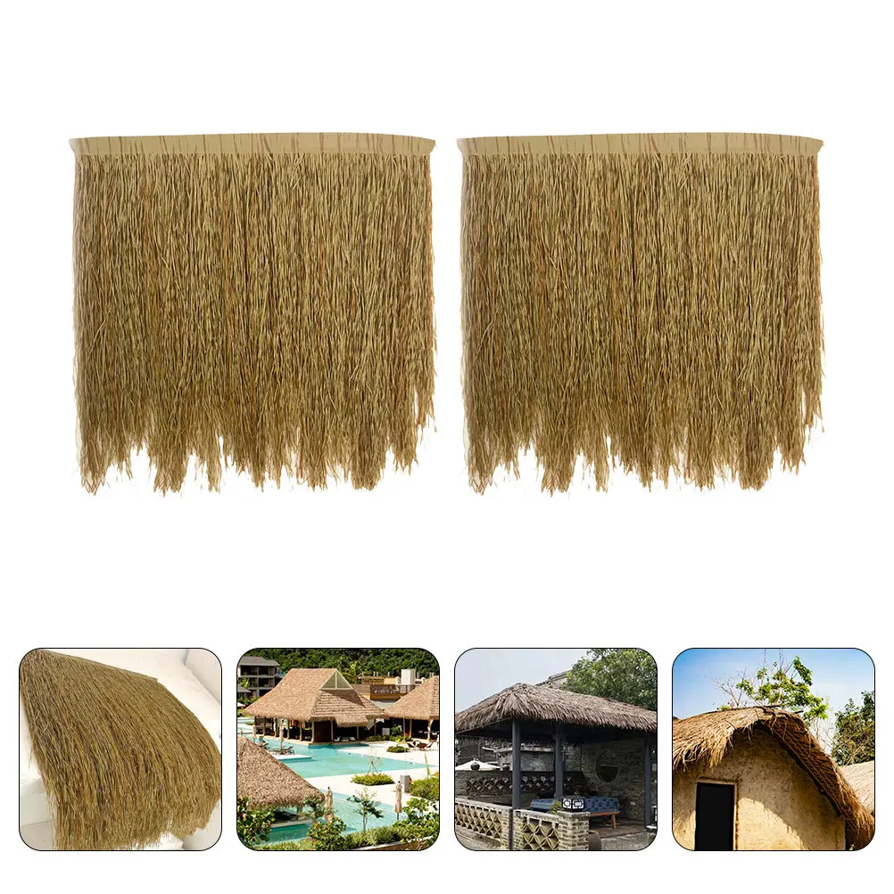 2Pcs Simulated Thatch Straw Roof Natural Color Artificial Thatch Roofing for Garden Yard Outdoor Decor DIY Landscaping
2Pcs Simulated Thatch Straw Roof Natural Color Artificial Thatch Roofing for Garden Yard Outdoor Decor DIY Landscaping