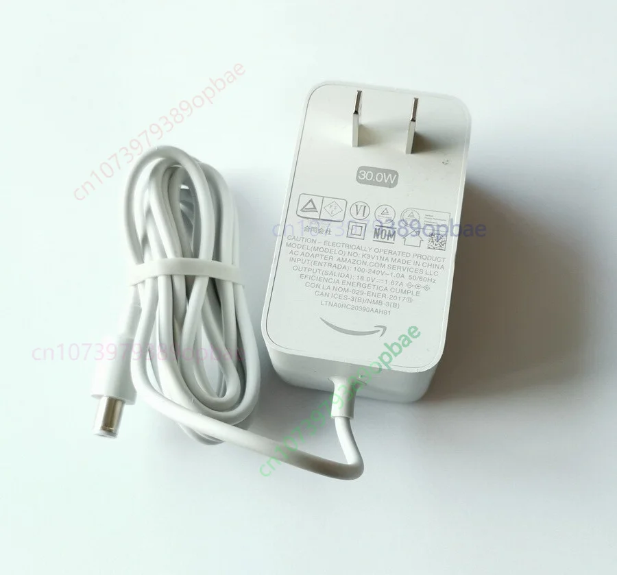 Used 18V 1.67A Power Adapter 30W For Amazon K3V1NA Echo 4th Gen, Show 8/10/2nd gen
Used 18V 1.67A Power Adapter 30W For Amazon K3V1NA Echo 4th Gen, Show 8/10/2nd gen