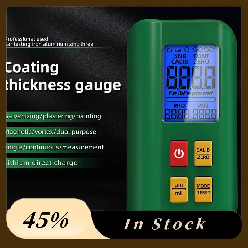The New Coating Thickness Gauge Rechargeable 0.1Micrometre/0-1500Μm Fe/Nfe MAX/MIN Zero Measuring
The New Coating Thickness Gauge Rechargeable 0.1Micrometre/0-1500Μm Fe/Nfe MAX/MIN Zero Measuring