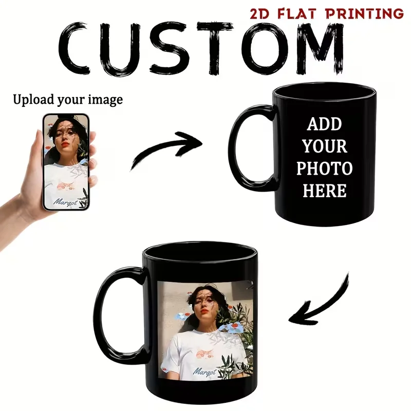 Personalized Black Mug Customized with Photos Or Logo Ideal Gift for Friends Men Women for Birthdays Anniversaries Mother's Day
Personalized Black Mug Customized with Photos Or Logo Ideal Gift for Friends Men Women for Birthdays Anniversaries Mother's Day
