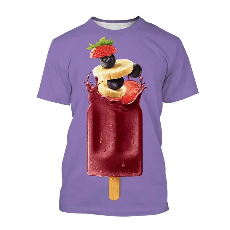 Creative Ice Cream 3D Print T-Shirt Fashion Casual Food Design Popsicle Short Sleeve Tees Breathable Summer Sports Top T Shirt
Creative Ice Cream 3D Print T-Shirt Fashion Casual Food Design Popsicle Short Sleeve Tees Breathable Summer Sports Top T Shirt