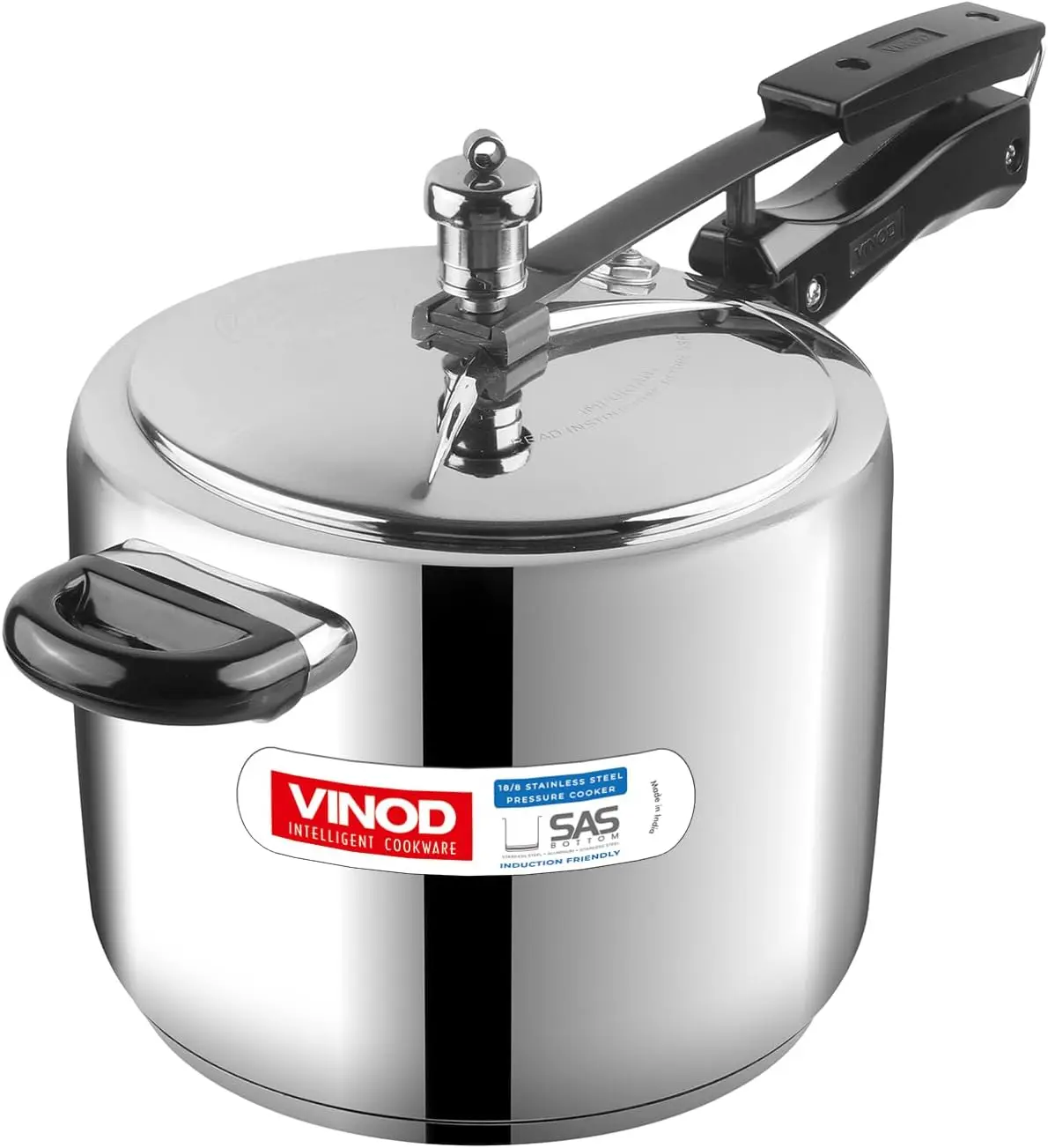 5L Stainless Steel Inner Lid Sandwich Bottom Pressure Cooker, 5-Liter
5L Stainless Steel Inner Lid Sandwich Bottom Pressure Cooker, 5-Liter