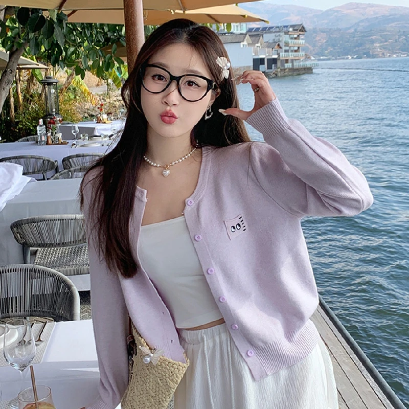High-End Women's Knitted Sweater Non-Balloning Autumn Winter Fashion Guangzhou Thirteenth Factory Cartoon Print Open Cardigan
High-End Women's Knitted Sweater Non-Balloning Autumn Winter Fashion Guangzhou Thirteenth Factory Cartoon Print Open Cardigan
