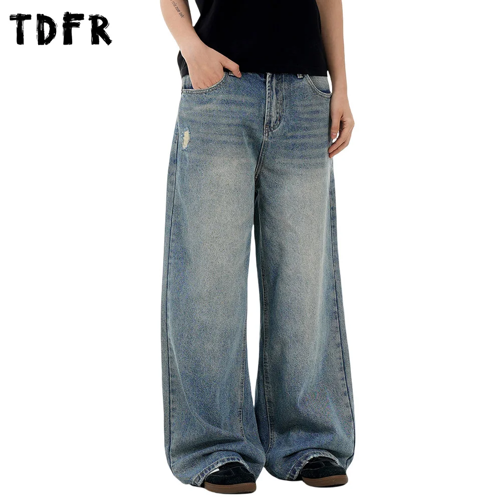 Ripped Moustache Effect Jeans Mens Ripped Retro Washed Distressed Straight Loose Wide leg Denim Pants Men
Ripped Moustache Effect Jeans Mens Ripped Retro Washed Distressed Straight Loose Wide leg Denim Pants Men