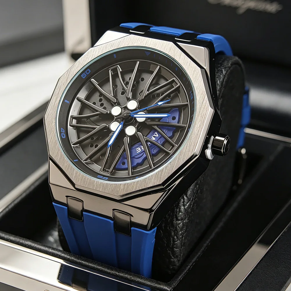 Turntable Style High Quality Hot Selling Quartz Watch Men Personalized Classic Fashionable Rotating Rubber Men Watch Clock
Turntable Style High Quality Hot Selling Quartz Watch Men Personalized Classic Fashionable Rotating Rubber Men Watch Clock