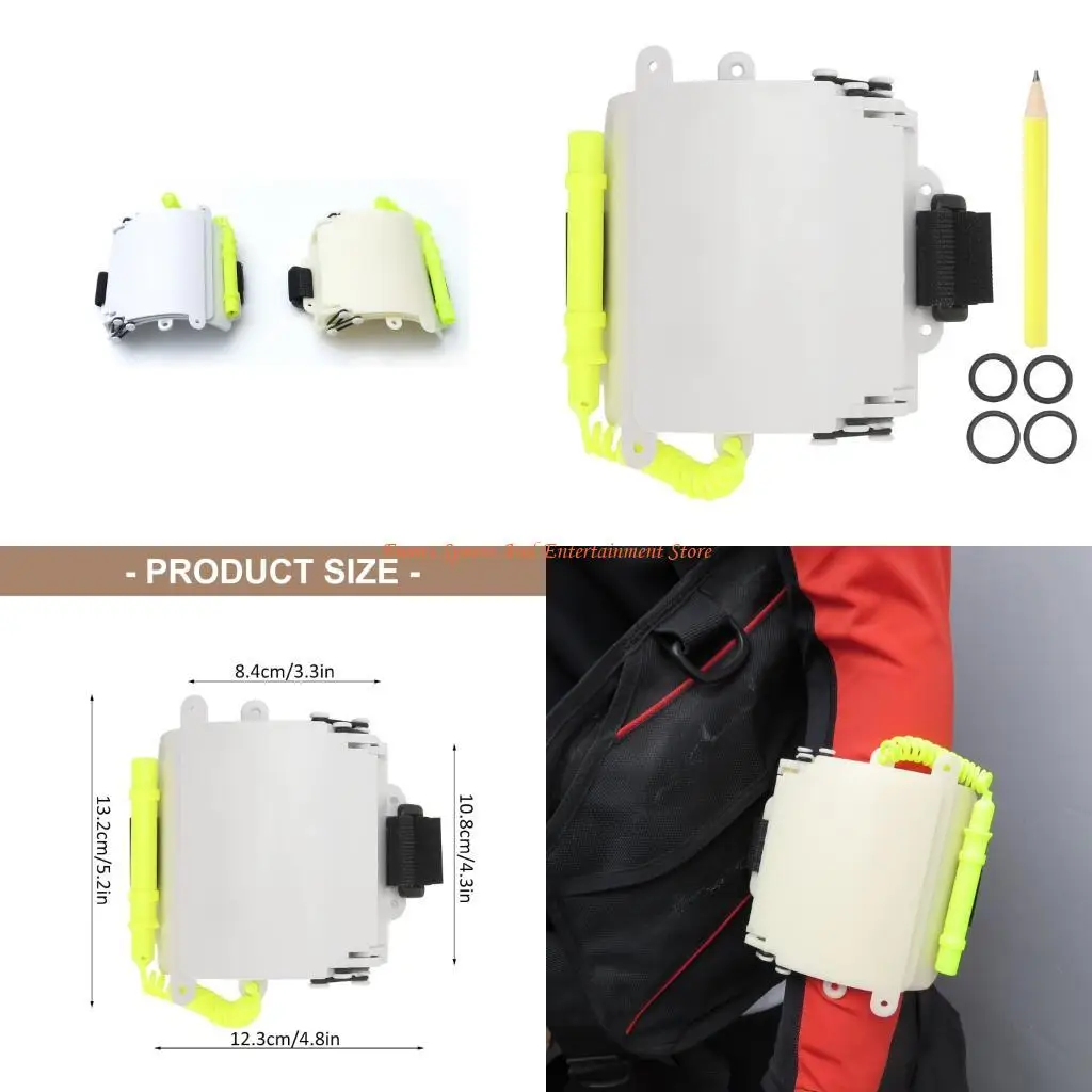 C4DE Professional Scubas Diving Wrist Slates Corrosion Resistant Underwater Writing Tablets Durability Dives Communication Board
C4DE Professional Scubas Diving Wrist Slates Corrosion Resistant Underwater Writing Tablets Durability Dives Communication Board