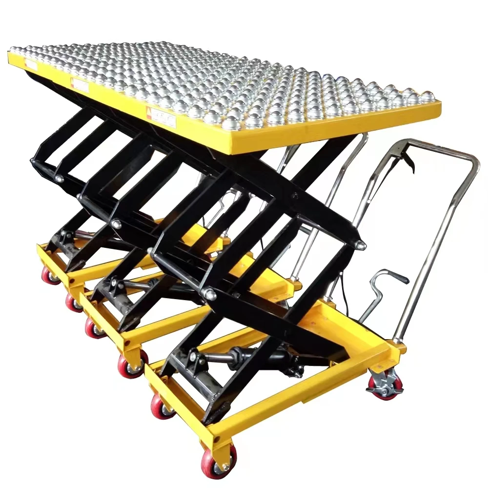 Hot Sale 300kg 500kg Roller Top Mobile Hydraulic Scissor Cart Trolley Lift Tables
Hot Sale 300kg 500kg Roller Top Mobile Hydraulic Scissor Cart Trolley Lift Tables