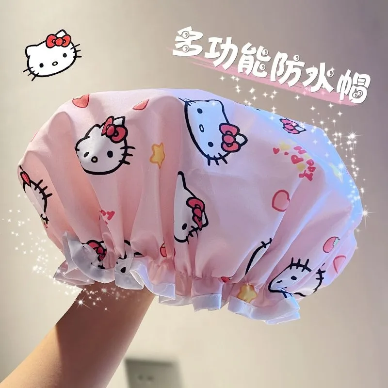Шапочка для душа Hello Kitty с рисунком каваи, водонепроницаемая, для купания, бытовая шапочка для душа, новая кухонная дымостойкая утолщенная двухслойная шапочка
Шапочка для душа Hello Kitty с рисунком каваи, водонепроницаемая, для купания, бытовая шапочка для душа, новая кухонная дымостойкая утолщенная двухслойная шапочка