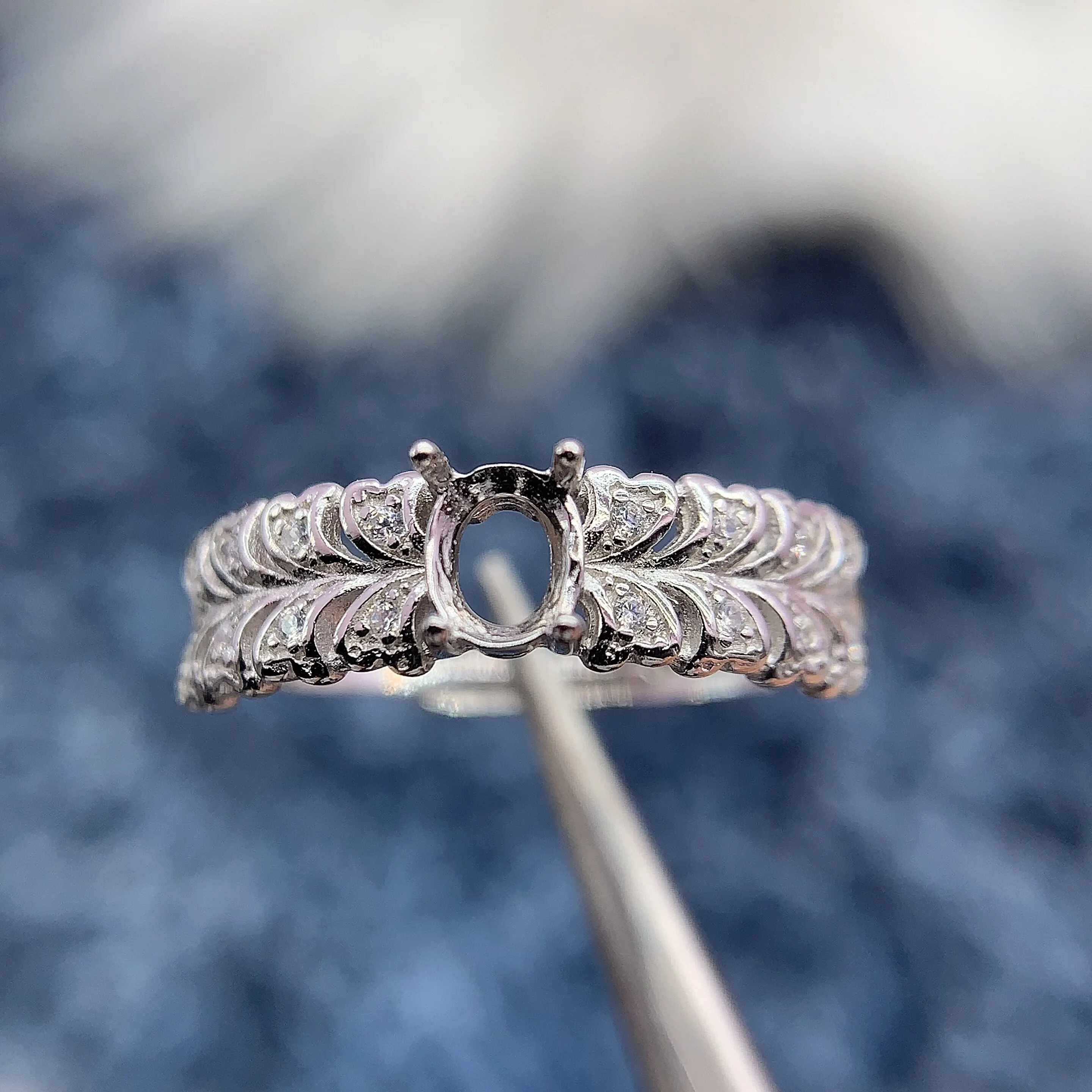 MeiBaPJ Oval 4*5mm S925 Sterling Silver Inlay DIY Ring Settings Womens Tourmaline Hollow Out Fine Jewelry Accessories Wholesale
MeiBaPJ Oval 4*5mm S925 Sterling Silver Inlay DIY Ring Settings Womens Tourmaline Hollow Out Fine Jewelry Accessories Wholesale