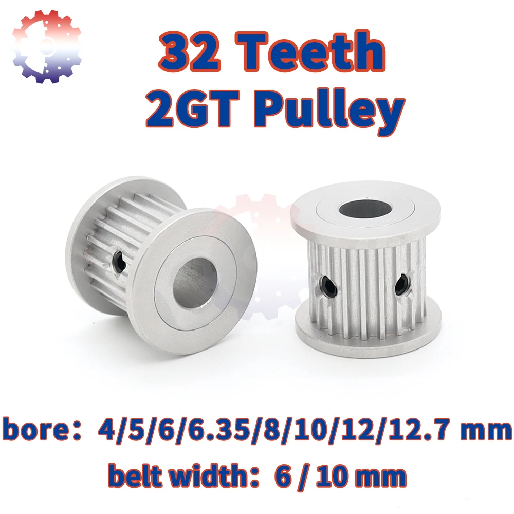 32Teeth 2GT Toothed Pulley GT2 Timing Pulley Bore 4/5/6~12mm Belt Pulleys Width 6 10mm 3D Printer Synchronous Wheel 32T 32 Teeth
32Teeth 2GT Toothed Pulley GT2 Timing Pulley Bore 4/5/6~12mm Belt Pulleys Width 6 10mm 3D Printer Synchronous Wheel 32T 32 Teeth