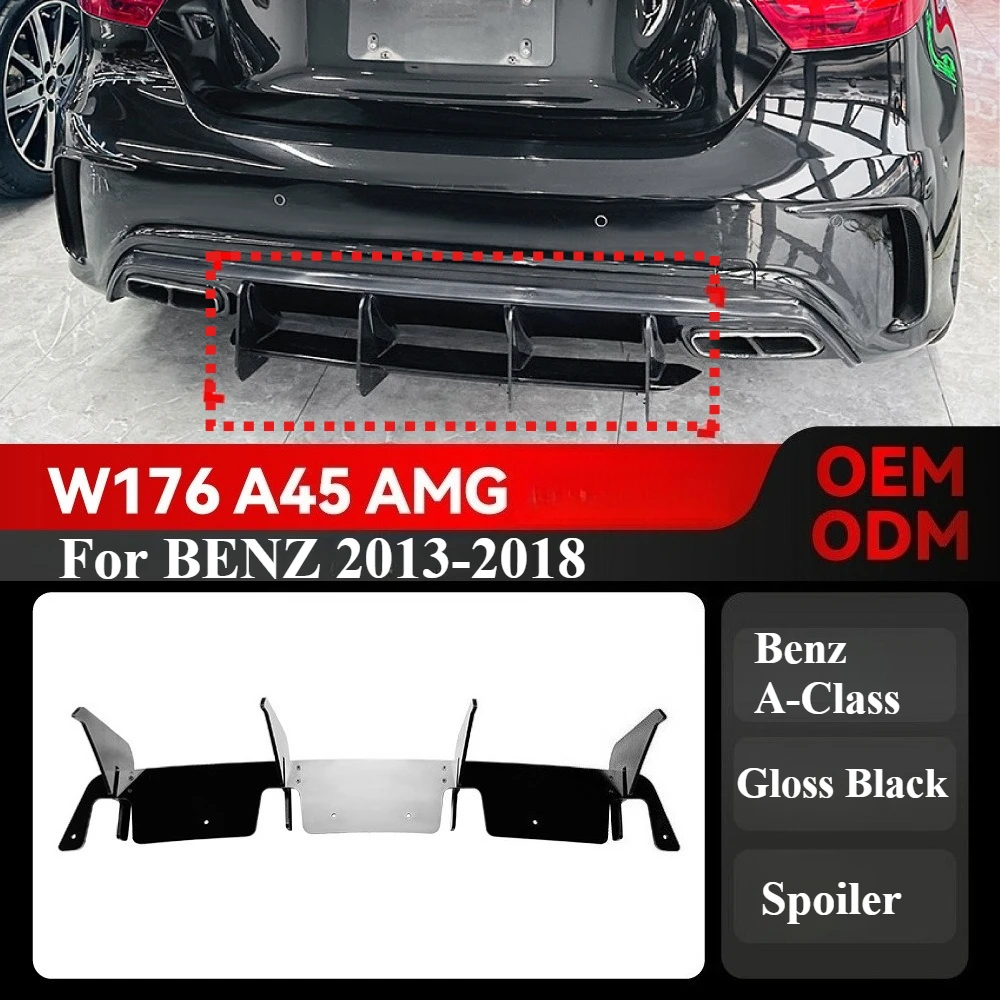 For Benz A-Class W176 A45 AMG 2013–2018 Rear Bumper Diffuser Lip Blade Spoiler Tuning Body Kit Modification Exterior Accessories
For Benz A-Class W176 A45 AMG 2013–2018 Rear Bumper Diffuser Lip Blade Spoiler Tuning Body Kit Modification Exterior Accessories