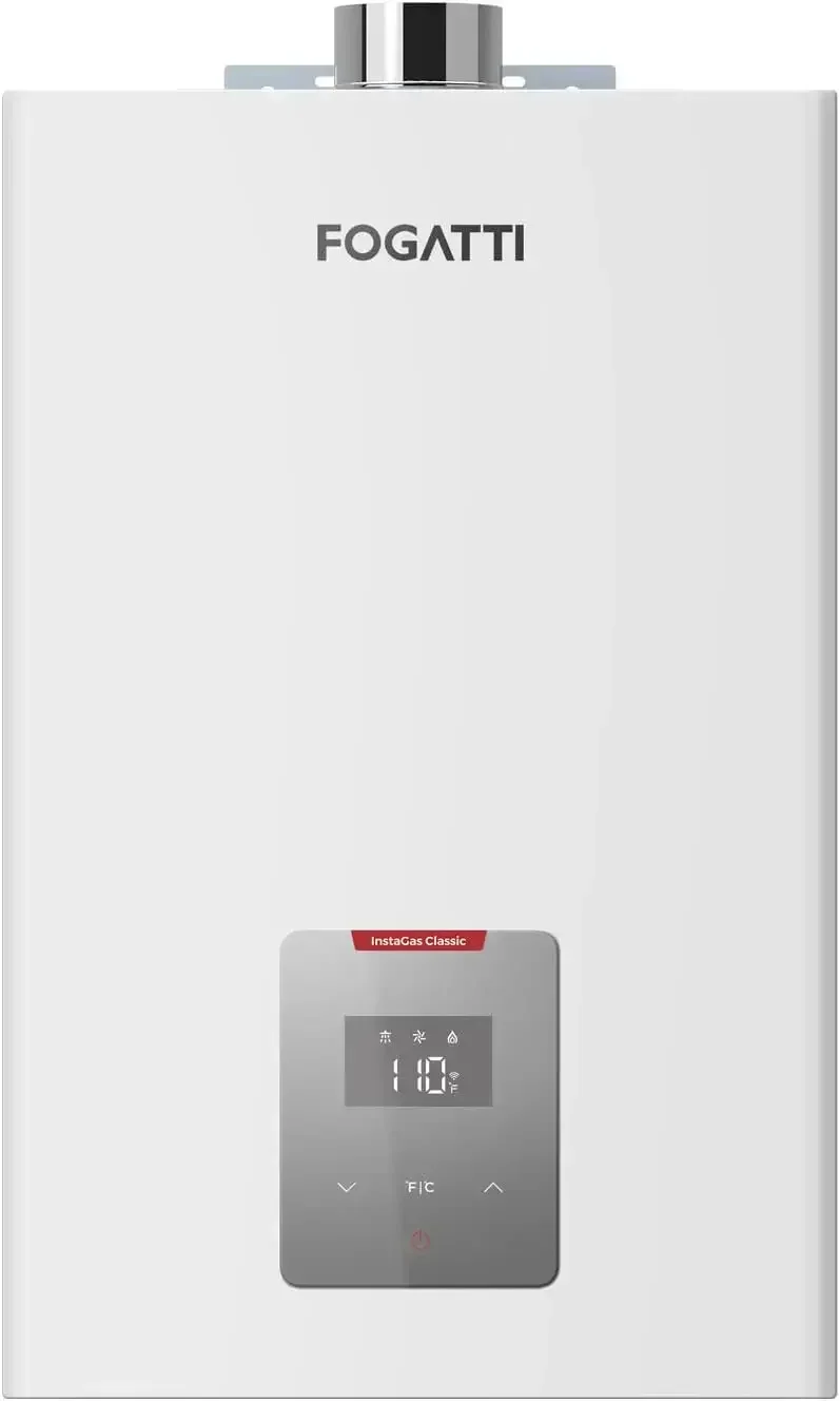 Natural Gas Tankless Water Heater, Indoor 5.1 GPM, 120,000 BTU Instant Hot Water Heater, InstaGas Classic 120 Series
Natural Gas Tankless Water Heater, Indoor 5.1 GPM, 120,000 BTU Instant Hot Water Heater, InstaGas Classic 120 Series