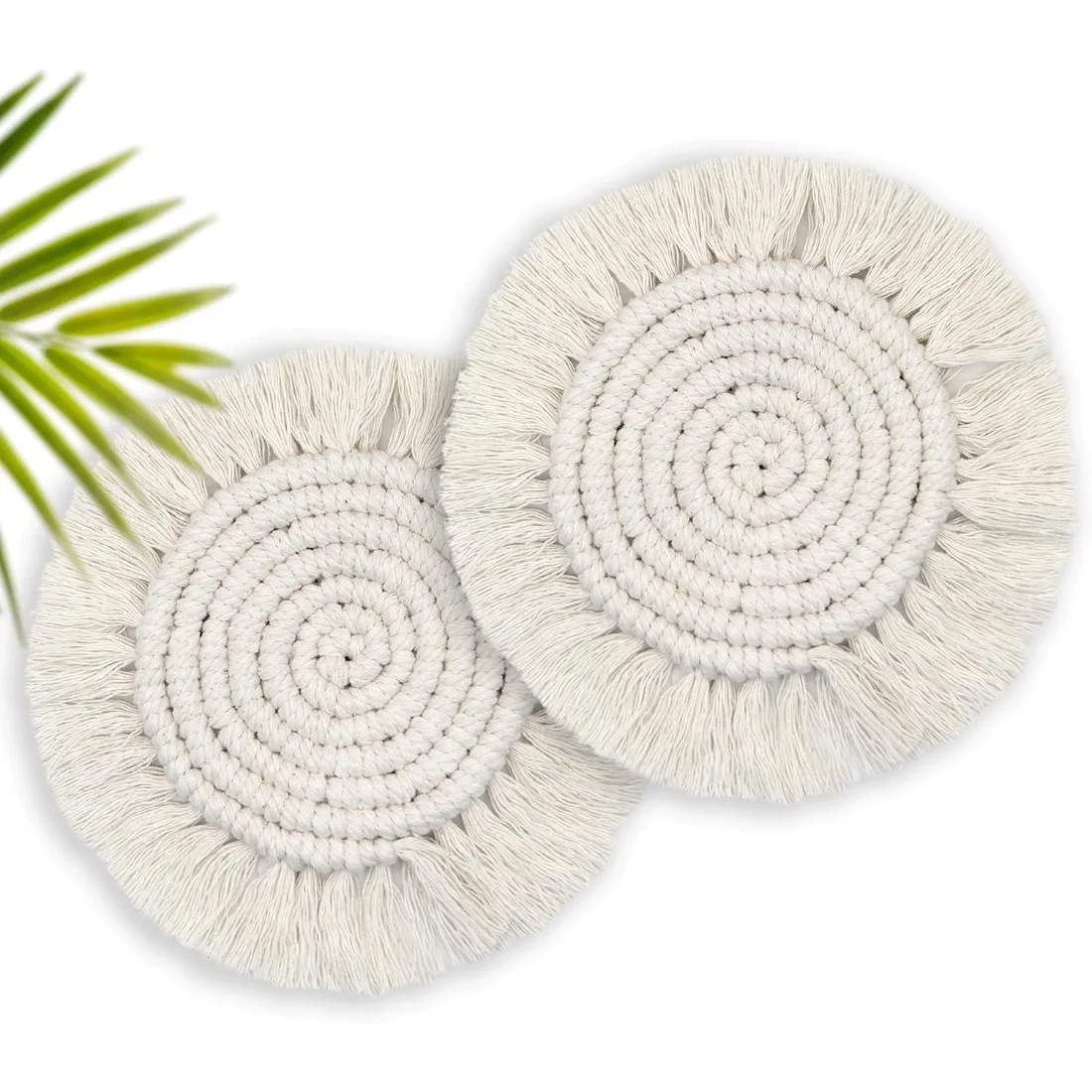 Beige Boho Handmade Woven Coasters Rustic Farmhouse Decor Heat Resistant Non Slip Absorbent Thick Cup Mats Durable Table Protection Pads Multipurpose Home Supplies for Mugs Cups Drinkware Daily Use and Premium Holiday Festival Gifts
Beige Boho Handmade Woven Coasters Rustic Farmhouse Decor Heat Resistant Non Slip Absorbent Thick Cup Mats Durable Table Protection Pads Multipurpose Home Supplies for Mugs Cups Drinkware Daily Use and Premium Holiday Festival Gifts