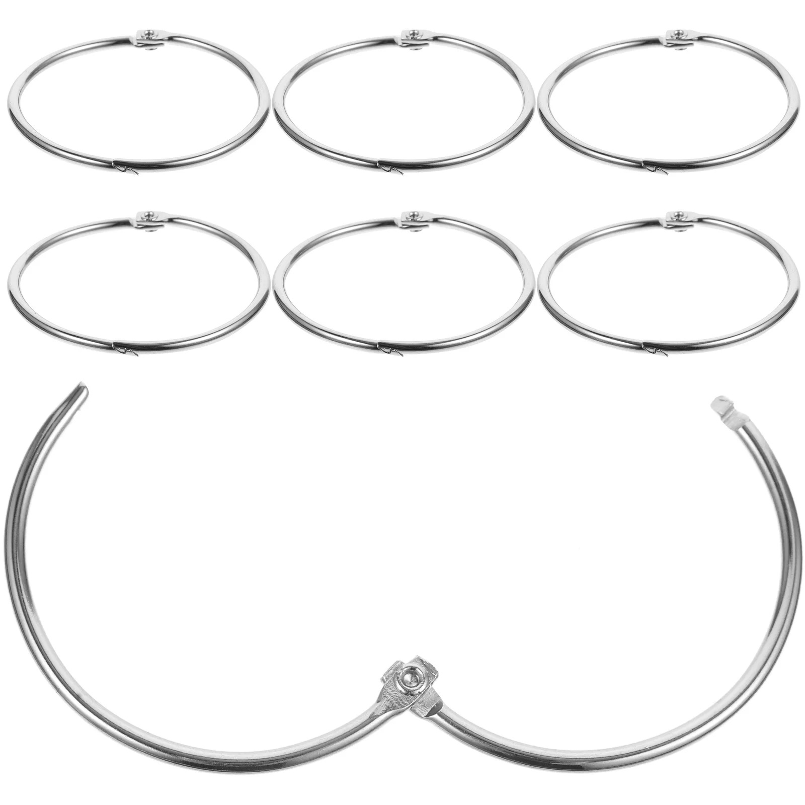 24Pcs Shower Curtain Ring Metal Hooks for Bathroom Heavy Duty Iron Build Simple Style Fits Standard Curtains Curtain Rings
24Pcs Shower Curtain Ring Metal Hooks for Bathroom Heavy Duty Iron Build Simple Style Fits Standard Curtains Curtain Rings