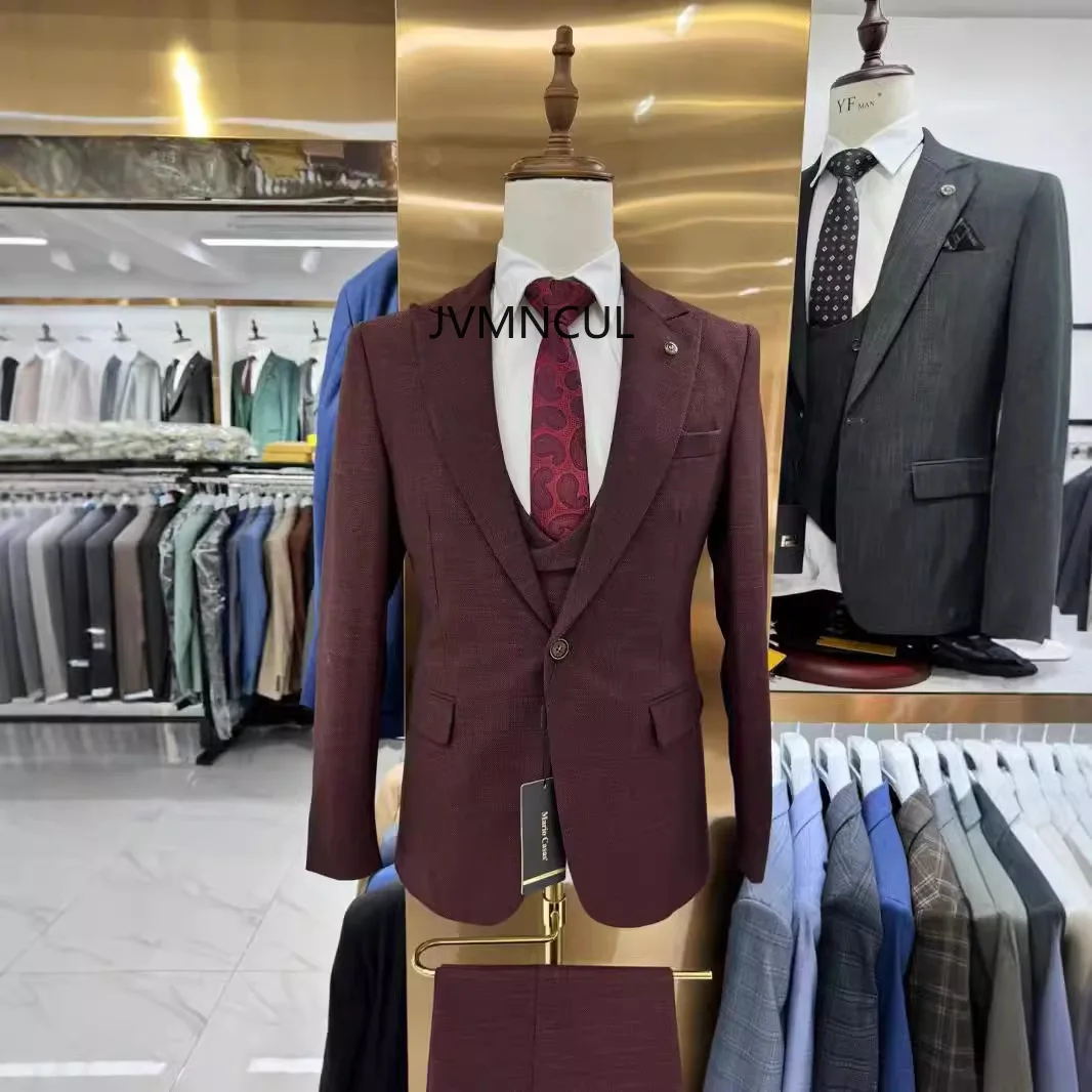 2025 Spring/Summer Striped Men's Suit 3-Piece Set - Slim Fit Double-Breasted Wedding & Groom Blazer for Business/Casual
2025 Spring/Summer Striped Men's Suit 3-Piece Set - Slim Fit Double-Breasted Wedding & Groom Blazer for Business/Casual