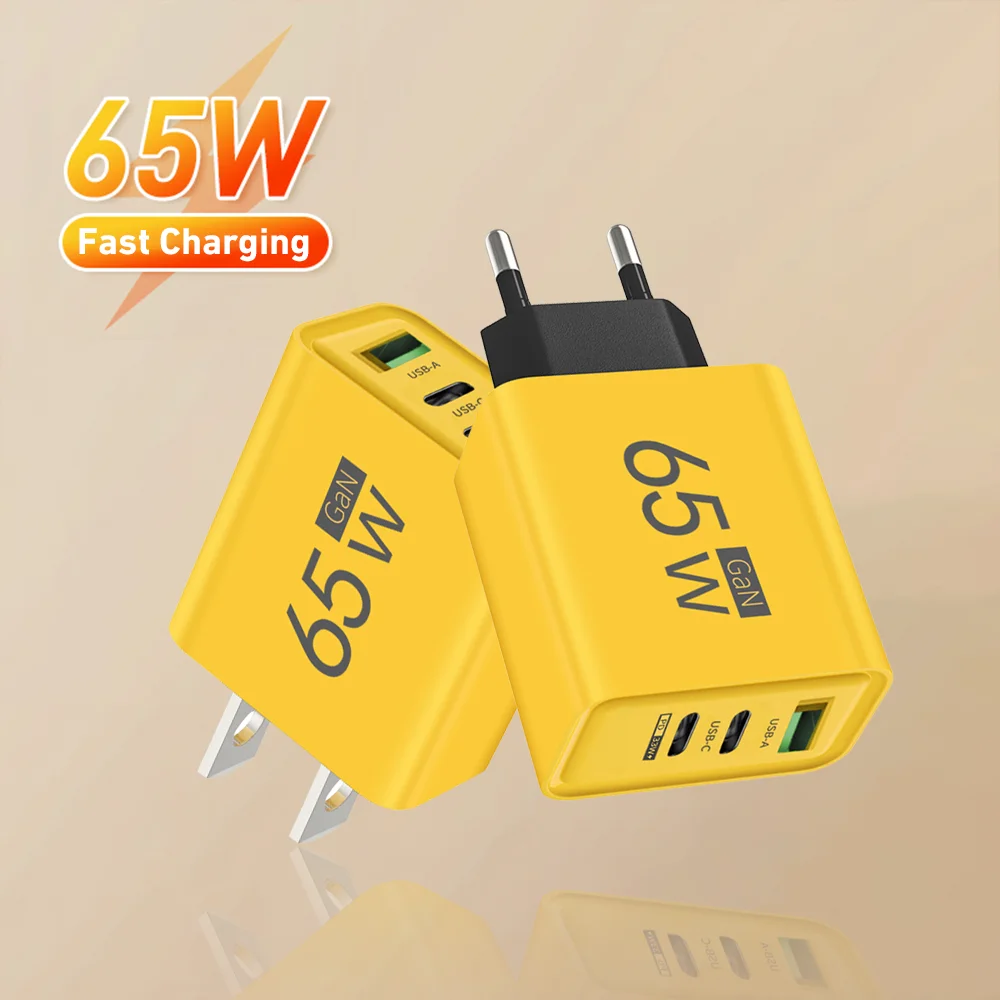 65W GaN USB Charger Fast Charging Type C Mobile Phone Adapter For iPhone 16 15 Huawei Quick Charge 3.0 EU/US Plug Wall Charger
65W GaN USB Charger Fast Charging Type C Mobile Phone Adapter For iPhone 16 15 Huawei Quick Charge 3.0 EU/US Plug Wall Charger