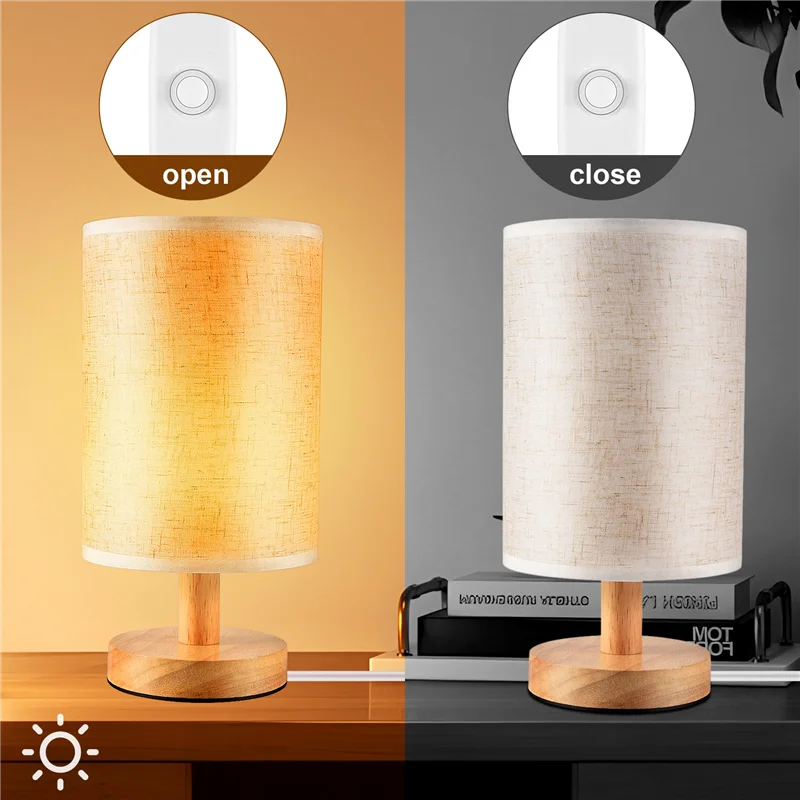 2025 Trend DC5V Round Bedside Table Lamp Nightstand Lamp With Fabric Shade And Solid Wood For Bedroom, Living Room Modern Office
2025 Trend DC5V Round Bedside Table Lamp Nightstand Lamp With Fabric Shade And Solid Wood For Bedroom, Living Room Modern Office