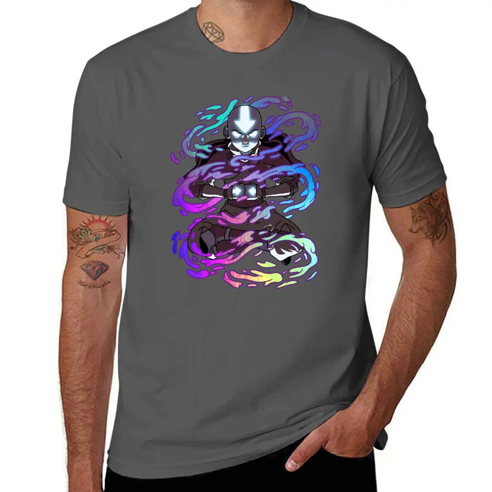 Avatar: The Last Airbender Aang Elements Rainbow Foil T-Shirt printed t shirts for man man t shirts for men casual T-Shirt 
Avatar: The Last Airbender Aang Elements Rainbow Foil T-Shirt printed t shirts for man man t shirts for men casual T-Shirt