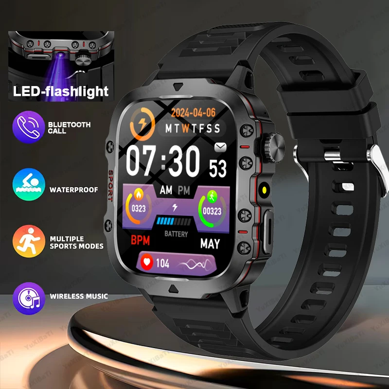 2025 New For Xiaomi Outdoor military smart watch Men LED Lighting Bluetooth Call IP68 Waterproof 100+ Sports Mode Smart Watch
2025 New For Xiaomi Outdoor military smart watch Men LED Lighting Bluetooth Call IP68 Waterproof 100+ Sports Mode Smart Watch