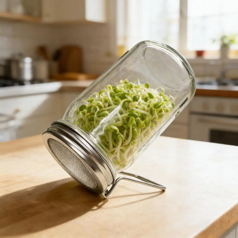 Metal Sprouting Lid Plants Sprouting Lid 2 Pcs 86mm Stainless Steel Sprouting Lids Wide Mouth Jar Strainer Covers Bean for Mung
Metal Sprouting Lid Plants Sprouting Lid 2 Pcs 86mm Stainless Steel Sprouting Lids Wide Mouth Jar Strainer Covers Bean for Mung