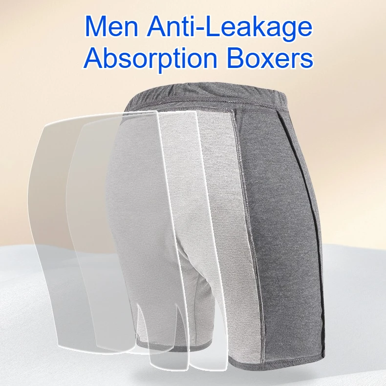 Men Anti-Leakage Boxer Briefs Reusable Absorbent Underwear Urinary Incontinence Washable Odor Control Adult Diaper Alternatives
Men Anti-Leakage Boxer Briefs Reusable Absorbent Underwear Urinary Incontinence Washable Odor Control Adult Diaper Alternatives