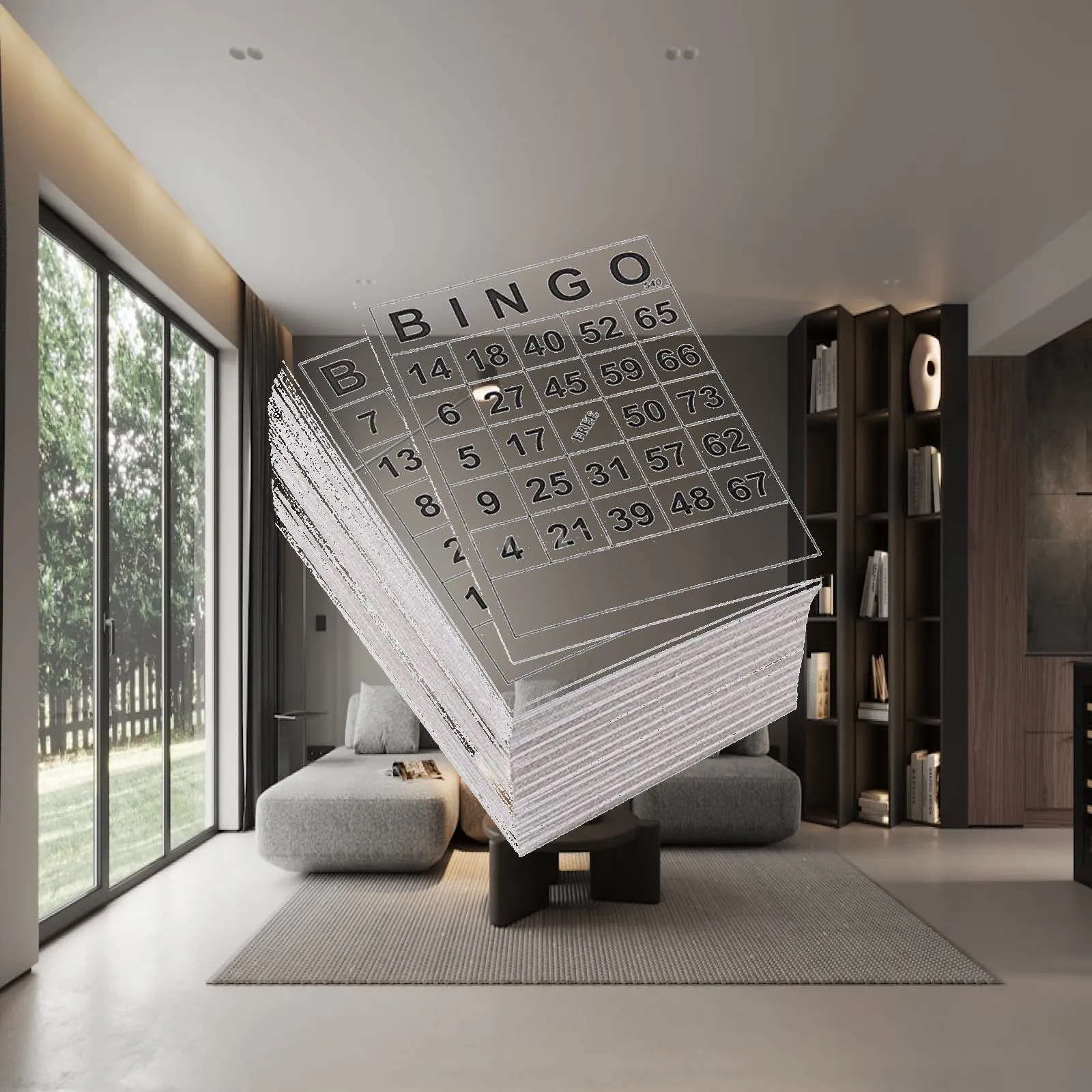 Bingo Cards Bulk Disposable Paper Black White Easy Read Board Game for Children Adults Gathering
Bingo Cards Bulk Disposable Paper Black White Easy Read Board Game for Children Adults Gathering