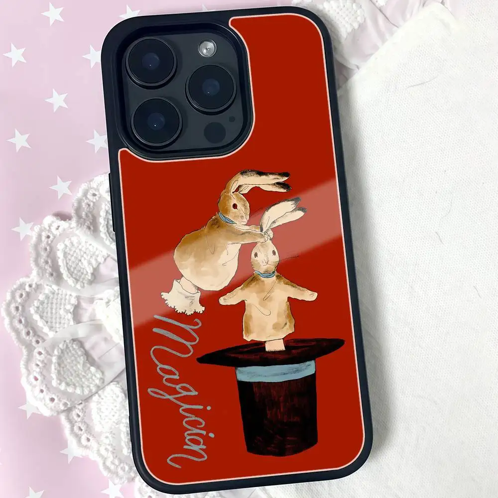 Magician Bunny Top Hat Phone Case Black Hard Plastic Phone Case For Iphone 17 Air 16 15 14 13 12 11 Pro Max PC TPU Ins Case
Magician Bunny Top Hat Phone Case Black Hard Plastic Phone Case For Iphone 17 Air 16 15 14 13 12 11 Pro Max PC TPU Ins Case