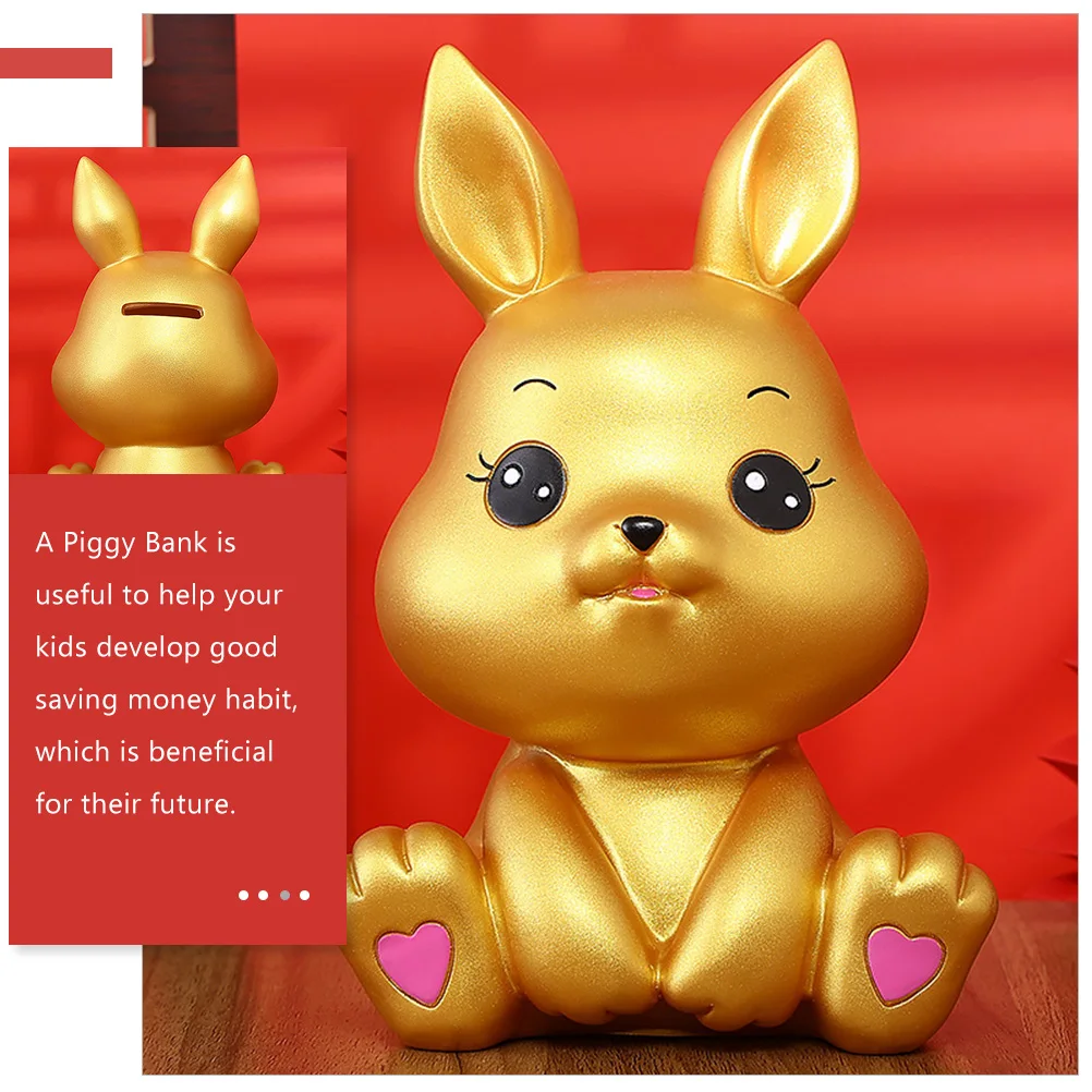 Gold Piggy Bank Coin Saving Jar Money Safe Kids Toy Bunny Gifts Cartoon Decorative Zodiac Rabbit Money Jar Kids Coin Storage
Gold Piggy Bank Coin Saving Jar Money Safe Kids Toy Bunny Gifts Cartoon Decorative Zodiac Rabbit Money Jar Kids Coin Storage