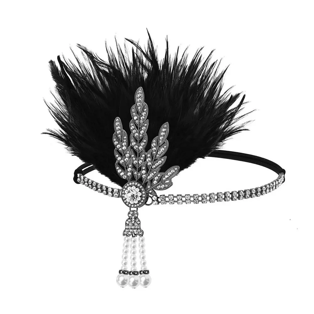 Headwear Crystal Headband Tassels Feather Headwear Sequin Hair Band Korean Style Headband Masquerade Party Hair Accessories
Headwear Crystal Headband Tassels Feather Headwear Sequin Hair Band Korean Style Headband Masquerade Party Hair Accessories