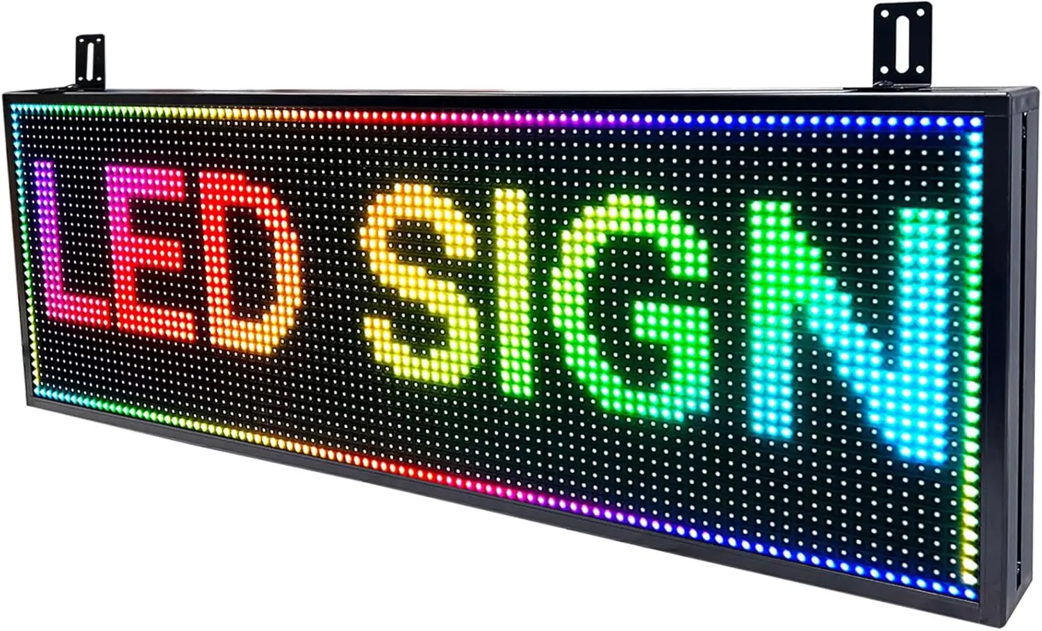 P10 Scrolling LED Sign 39x14 Programmable Display WiFi Control Full Color 96x32 Pixels
P10 Scrolling LED Sign 39x14 Programmable Display WiFi Control Full Color 96x32 Pixels