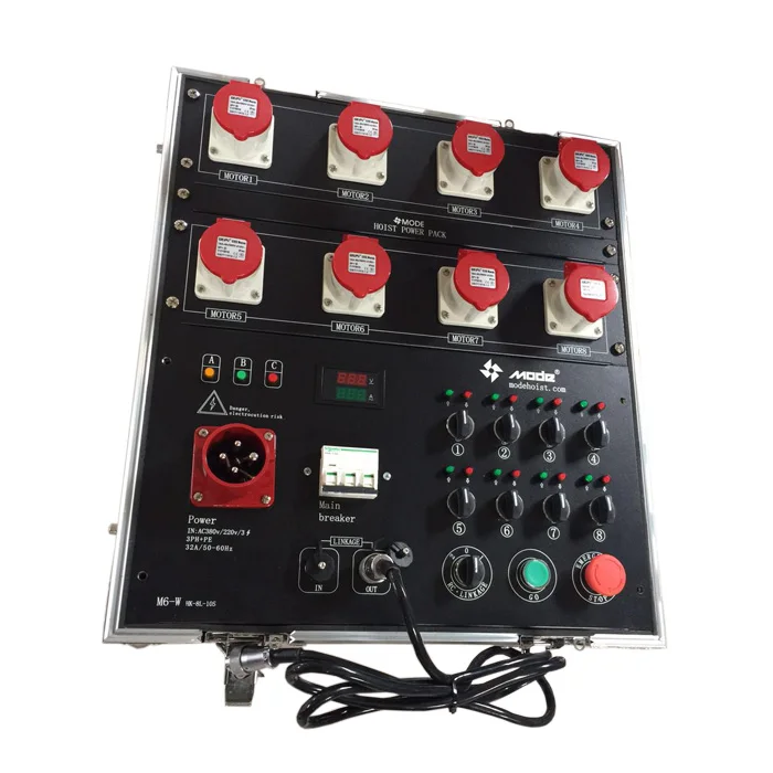 MODE Controller China 8 Ways Flight case Stage Chain Hoist Motor Controller
MODE Controller China 8 Ways Flight case Stage Chain Hoist Motor Controller