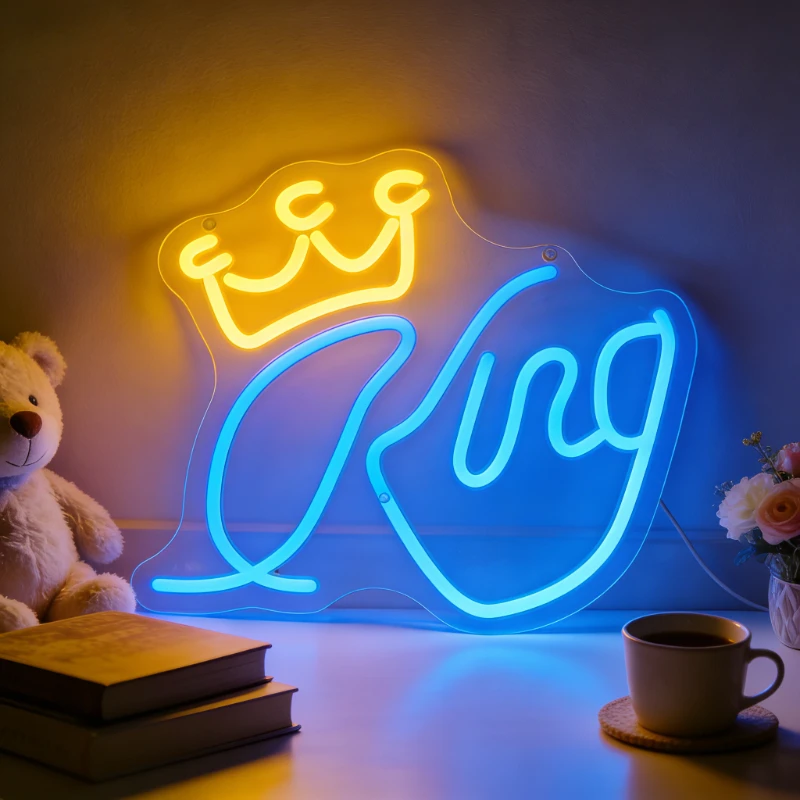 King Crown Neon Sign LED Night Light USB Rechargeable Modern Wall Decor Lamp for Bedroom Living Room Kids Room Gifts for Boys
King Crown Neon Sign LED Night Light USB Rechargeable Modern Wall Decor Lamp for Bedroom Living Room Kids Room Gifts for Boys