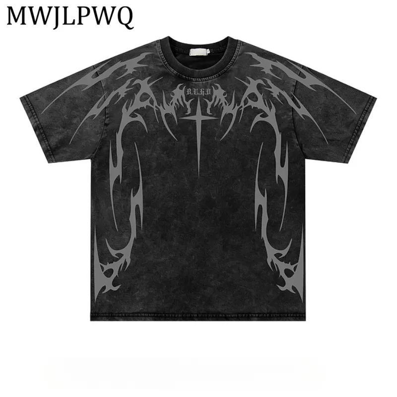 MWJLPWQ Multi-Color Washed T-Shirt Men Front Back Gothic Wing Cross Print Loose Crew Neck Short Sleeve Retro Casual Street 15567
MWJLPWQ Multi-Color Washed T-Shirt Men Front Back Gothic Wing Cross Print Loose Crew Neck Short Sleeve Retro Casual Street 15567
