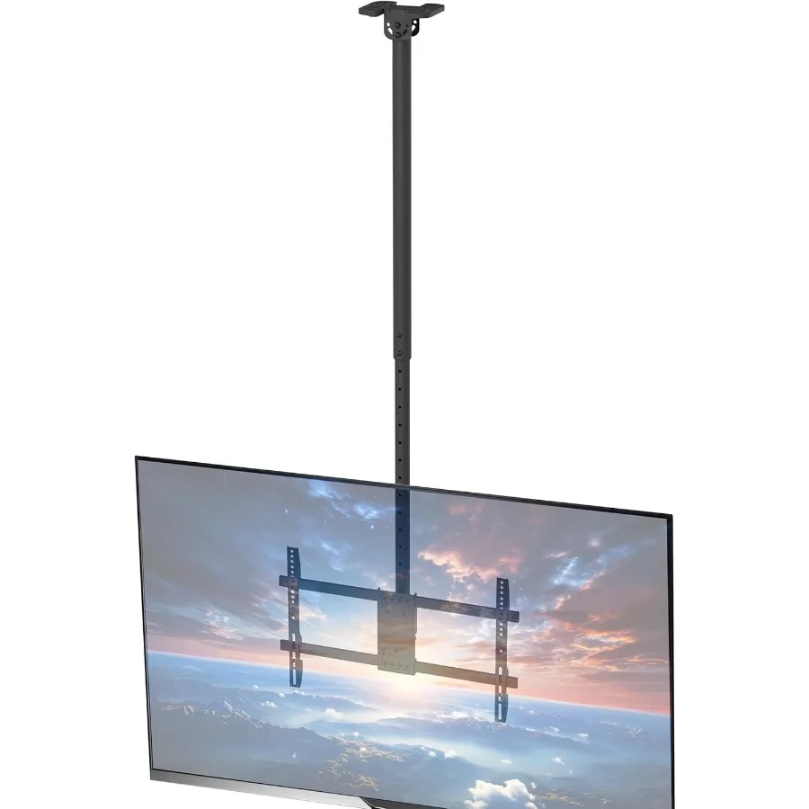 Ceiling Swivel TV Mount for 43 to 86 inch Screens with Telescoping Height Adjustment up to 5.5ft Extension Pole Ideal for Pitch
Ceiling Swivel TV Mount for 43 to 86 inch Screens with Telescoping Height Adjustment up to 5.5ft Extension Pole Ideal for Pitch