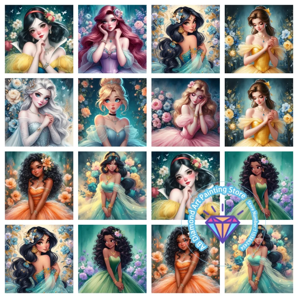Beauty Princess Belle Elsa The Little Mermaid AB Diamond Painting Kit Square Round Diamond 5D DIY Mosaic Handmade Art Adult Gift
Beauty Princess Belle Elsa The Little Mermaid AB Diamond Painting Kit Square Round Diamond 5D DIY Mosaic Handmade Art Adult Gift