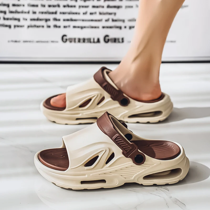 EVA Flat trend Men's slippers Platform summer sandals Breathable comfortable stylish beach shoes Outdoor flats
EVA Flat trend Men's slippers Platform summer sandals Breathable comfortable stylish beach shoes Outdoor flats