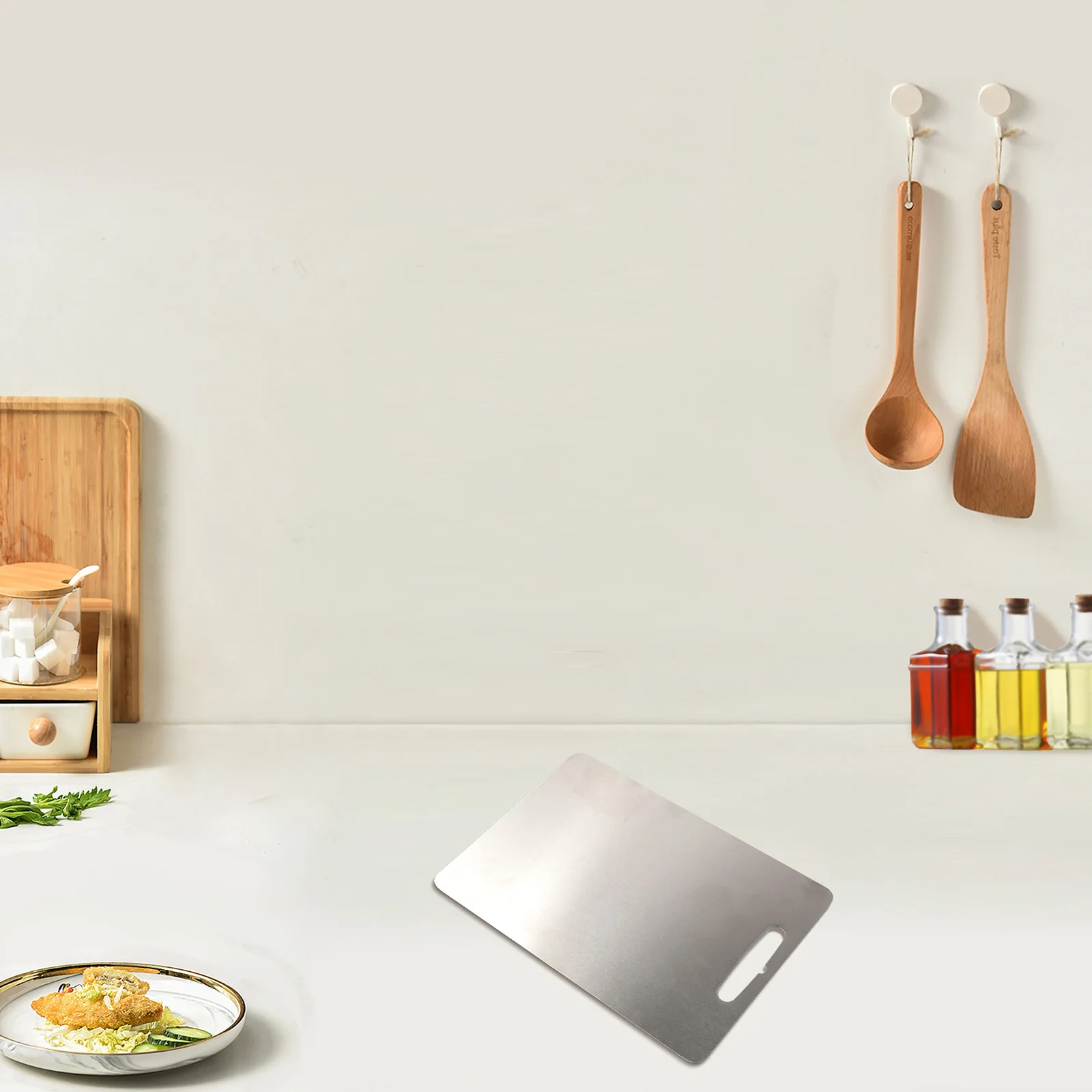 Premium Stainless Steel Chopping Board Easy to Wipe Clean Hangable Design Perfect for All Your Cutting and Kneading Needs
Premium Stainless Steel Chopping Board Easy to Wipe Clean Hangable Design Perfect for All Your Cutting and Kneading Needs