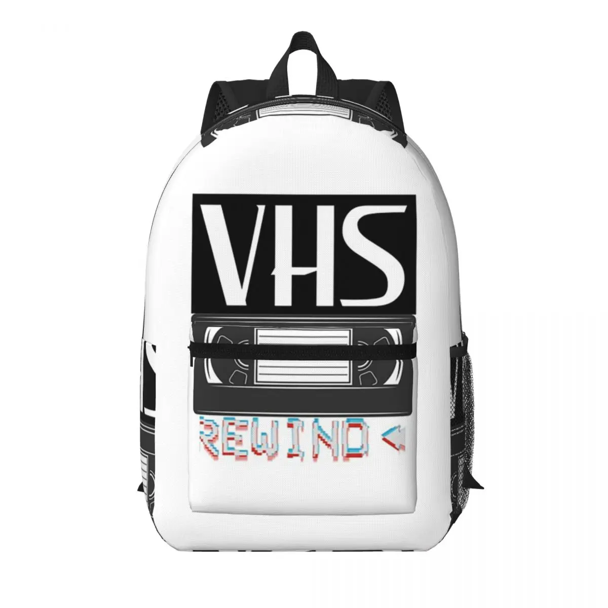 Rewind Nostalgic VHS Graphic Student Backpack School Bag Hiking Travel Daypack for Boys Girls Bookbag Shoulder Bags
Rewind Nostalgic VHS Graphic Student Backpack School Bag Hiking Travel Daypack for Boys Girls Bookbag Shoulder Bags
