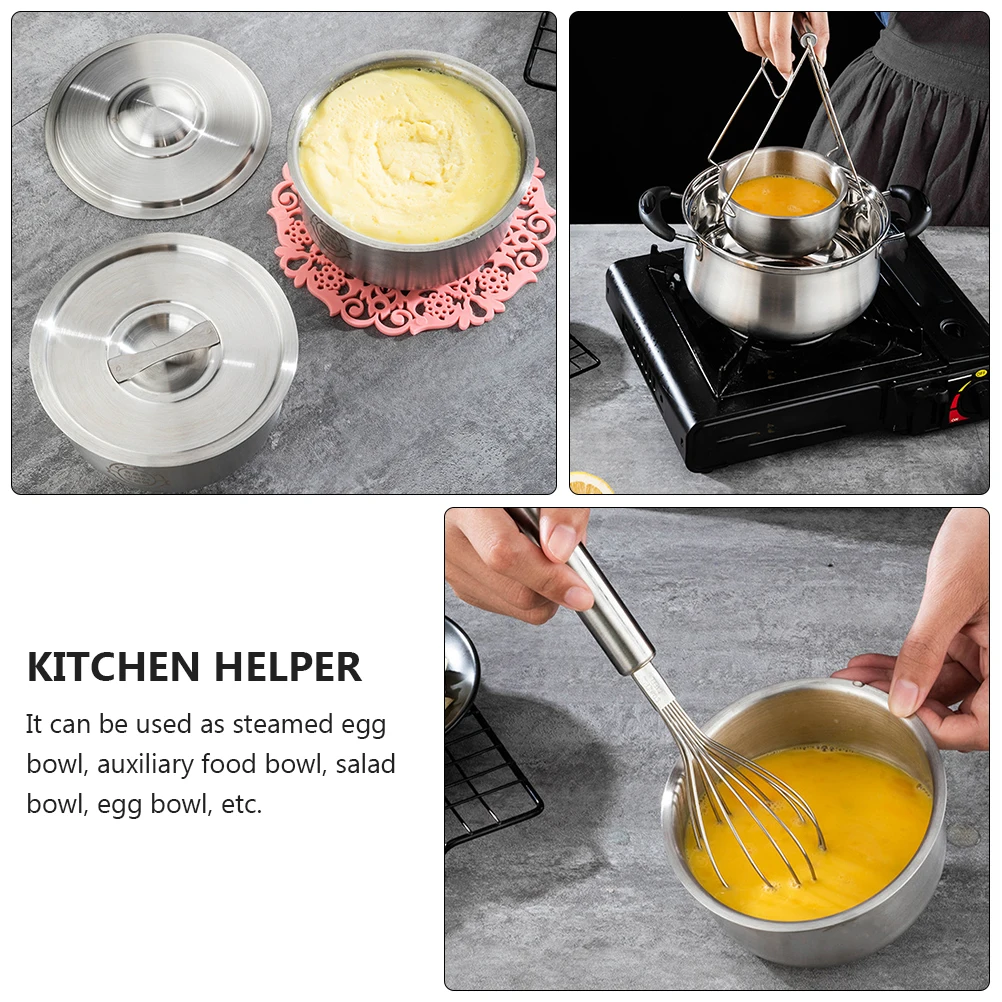 Stainless Steel Steamed Egg Bowls Poached Eggs Home Kitchen Helper Food Grade Easy Clean Lid Design Families Restaurants
Stainless Steel Steamed Egg Bowls Poached Eggs Home Kitchen Helper Food Grade Easy Clean Lid Design Families Restaurants