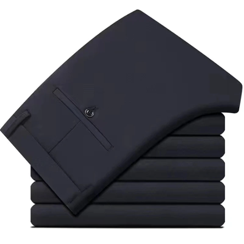 Stretch Men's Suit Pants Formal Office Business Dress Pants Male Straight Casual Trousers Slim Fit Non-Iron Black Grey Blue
Stretch Men's Suit Pants Formal Office Business Dress Pants Male Straight Casual Trousers Slim Fit Non-Iron Black Grey Blue